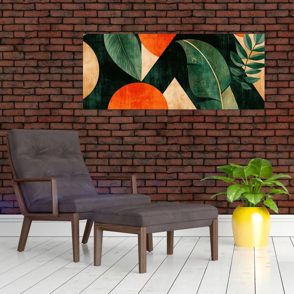 Tablou - Motive naturale geometrice II. (120x50 cm)