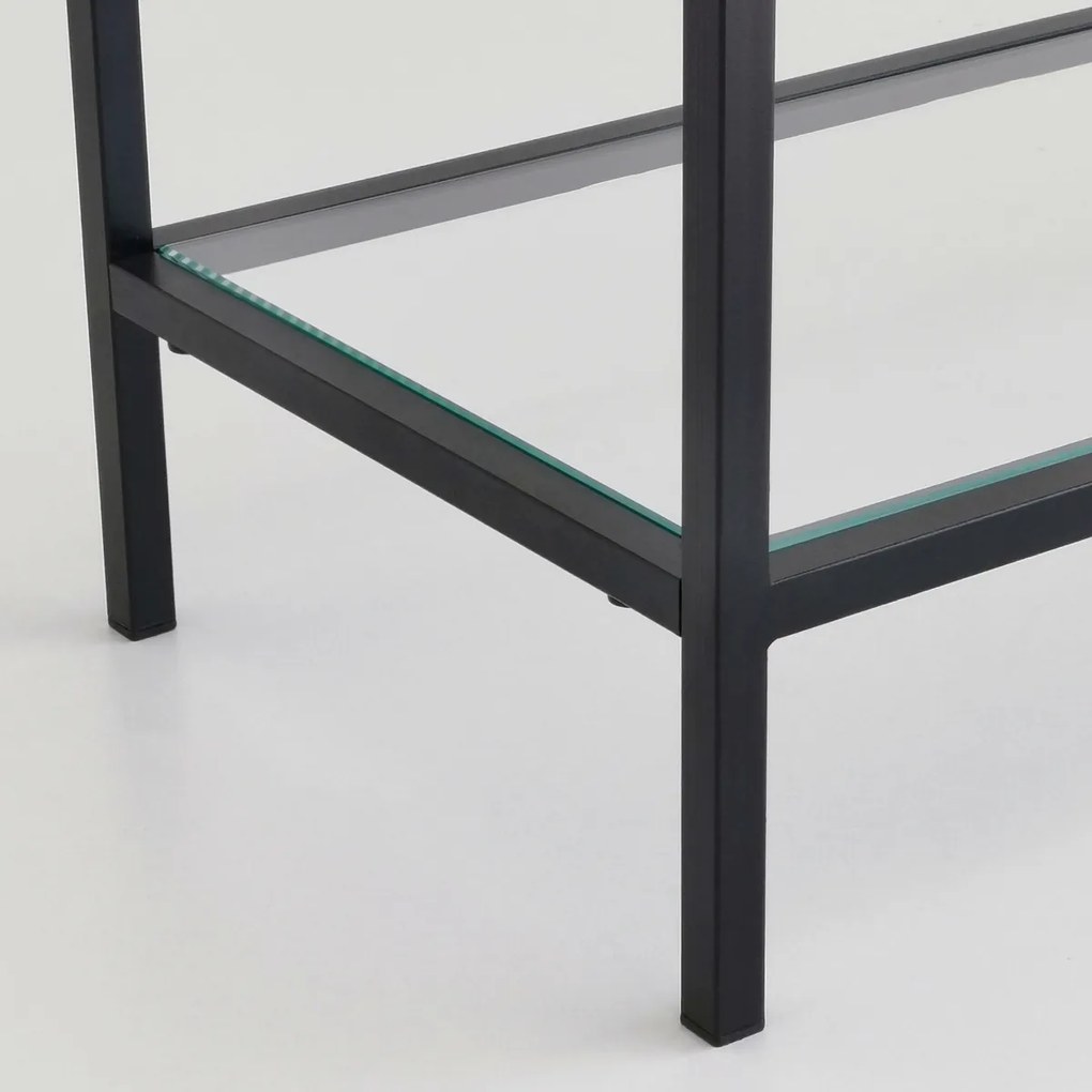 Raft metalic D100, negru
