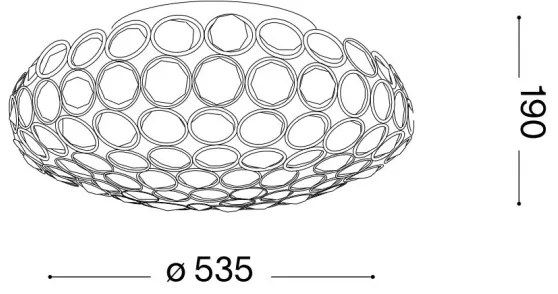 Plafonieră LED de cristal Ideal Lux KING 9xG9/3W/230V d. 53,5 cm crom