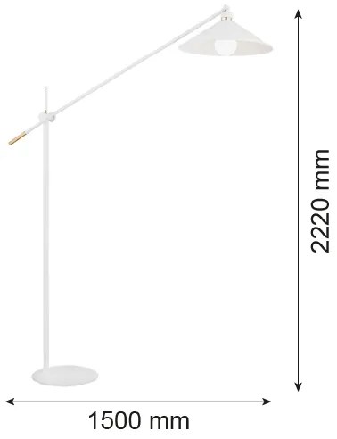 Lampadar NASHVILLE 1xE27/15W/230V alb Argon 4731