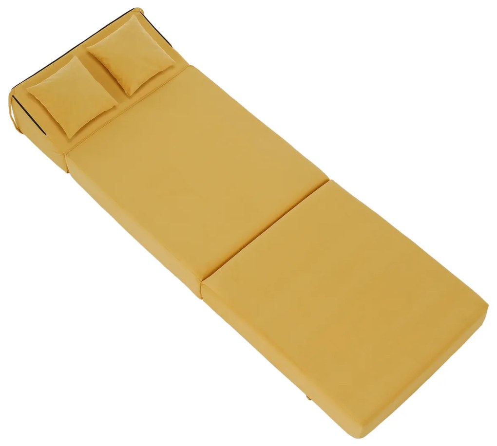 Scaun pliant/saltea PELOS, galben