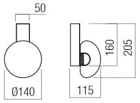 Aplică LED Redo 01-3239 SINCLAIR LED/6,5W/230V CRI 93 IP21 auriu