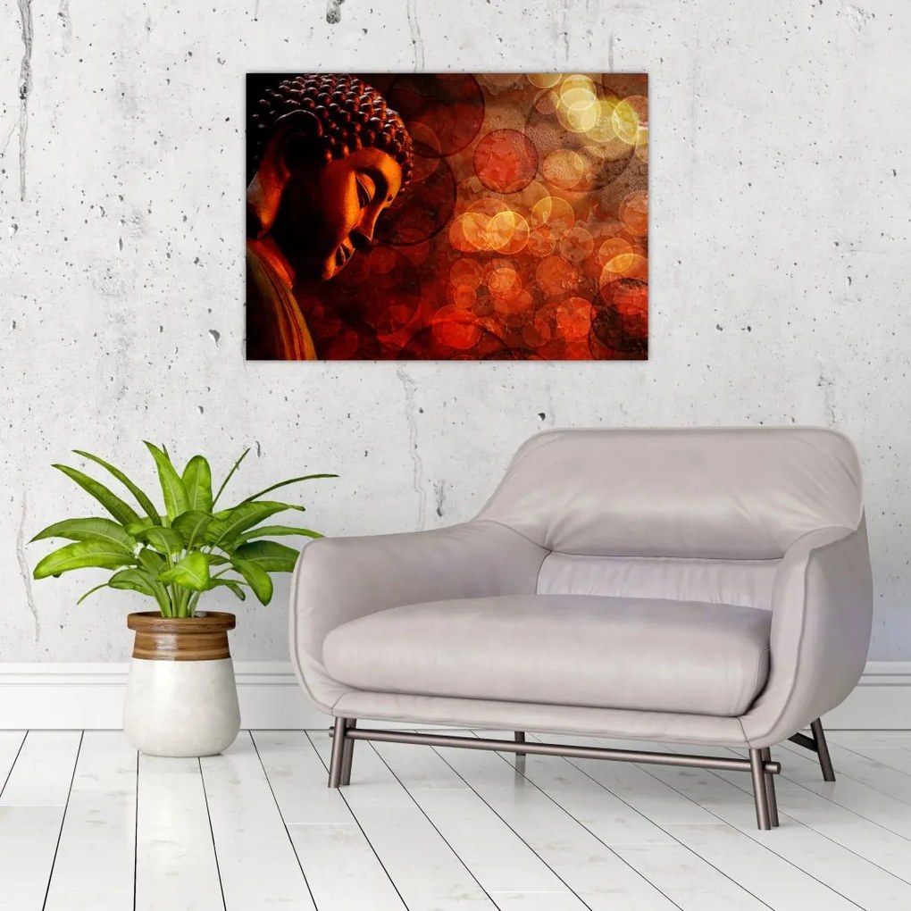 Tablou - Buddha în nuanțe roșii (70x50 cm)
