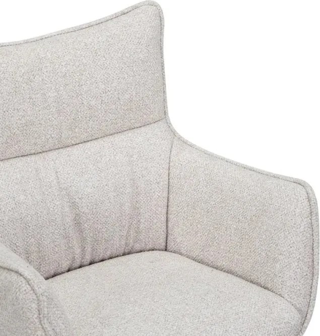 Set de 2 scaune pivotante picioare din lemn VOGUE bej