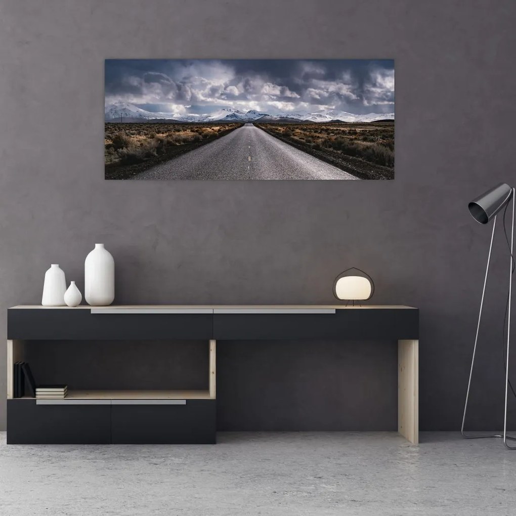 Tablou  drumului în deșert (120x50 cm), în 40 de alte dimensiuni noi