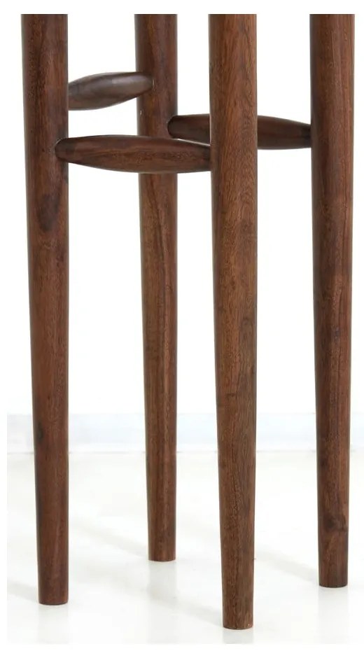 Măsuță auxiliară din lemn masiv de acacia 42x42 cm Qiano – Light &amp; Living