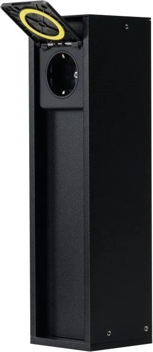 Priza pentru exterior tip stalp OUTDOOR PLUG 2kW IP54 BK