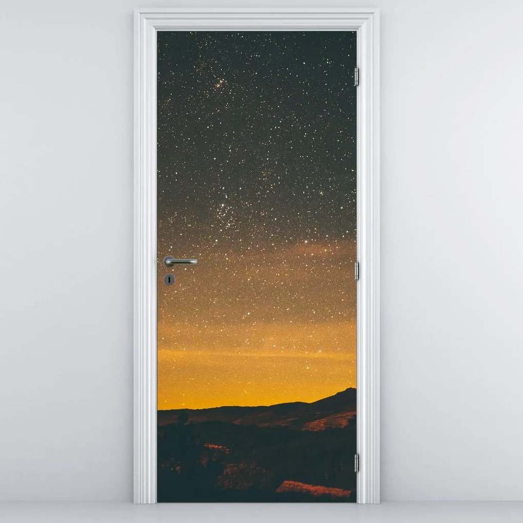 Fototapet pentru ușă - Cerul cu stele (95x205cm)