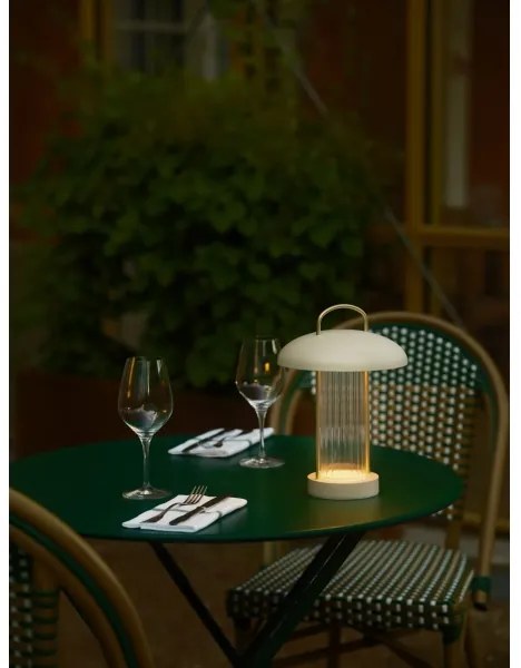 Nordlux - Lampă de masă tactilă reîncărcabilă dimabilă MIRANO LED/3W/3,7V, bej