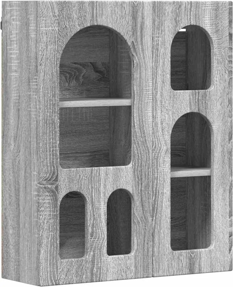 vidaXL Dulap suspendat Gri Sonoma 59 x 20 x 71.5 cm Lemn compozit