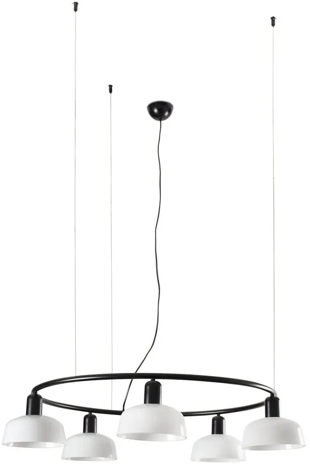 Lustra suspendata design modern TATAWIN S alb