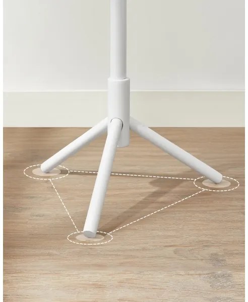 Cuier de podea LINEA, alb