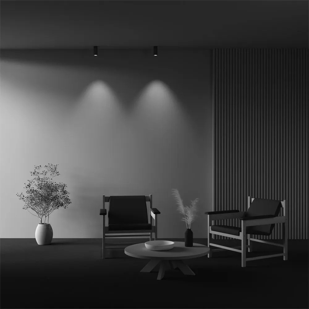 Spot LED aplicat design tehnic Focus alama 3000K