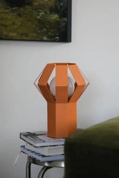 Markslöjd 109149 - Lampă de masă OCTA 1xE27/60W/230V portocalie