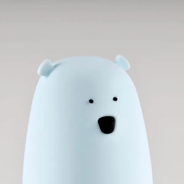 Lampă LED RGB pentru copii BEAR, tactilă, 0,8W, 5V, albastru