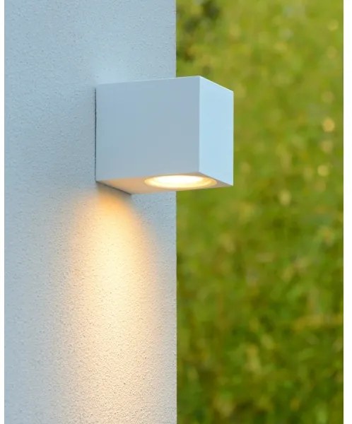 Aplică de exterior ZARO 1xGU10/35W/230V IP44 alb Lucide 69800/01/31
