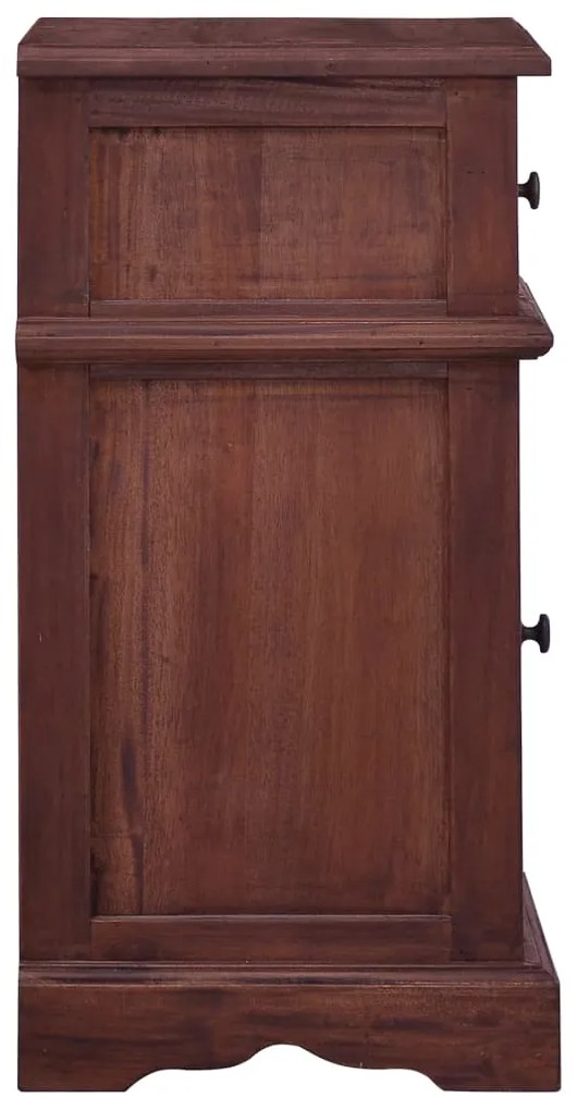 Noptiera, maro clasic, lemn masiv de mahon 1, Maro inchis