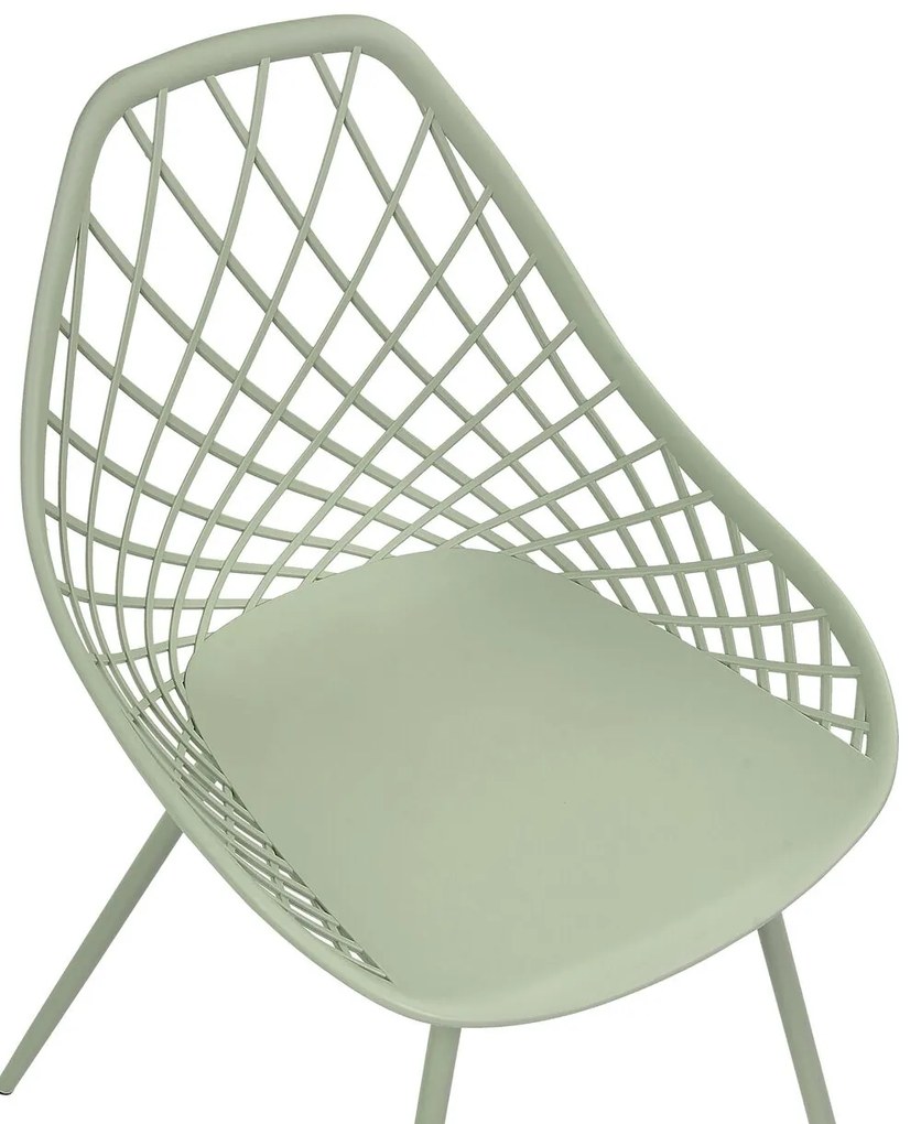 Set 2 buc scaune de sufragerie Canza (verde). 1080357