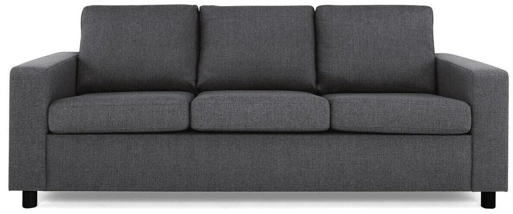 Canapea Scandinavian Choice C169Numărul de locuri: 3, Gri, Negru, 214x88x86cm, Tapiterie, Picioare: Plastic