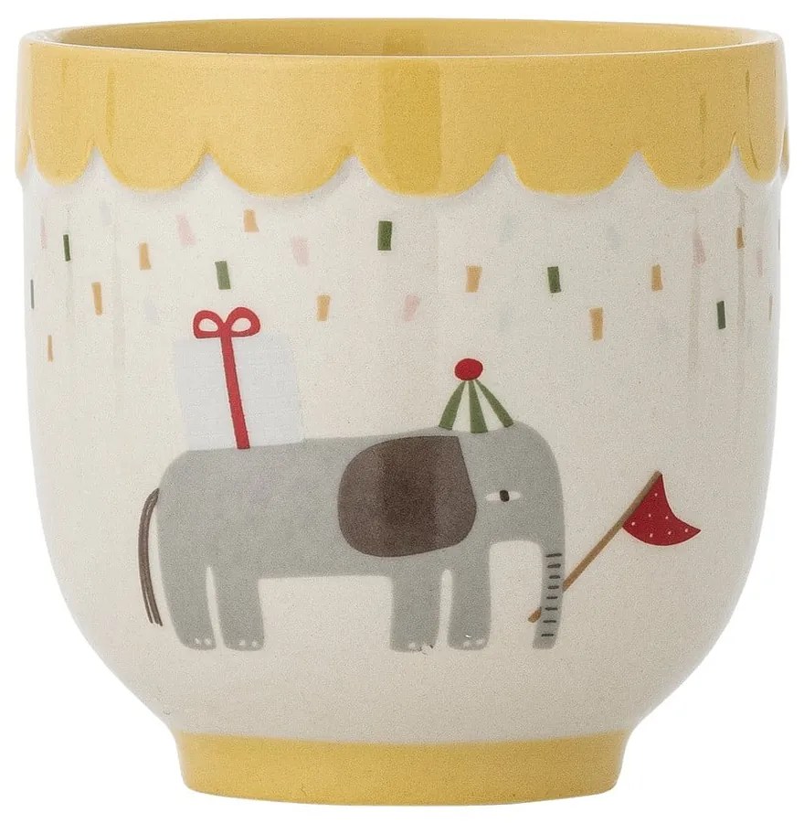 Cană pentru copii galbenă/crem din gresie 150 ml Celebrate – Bloomingville Mini