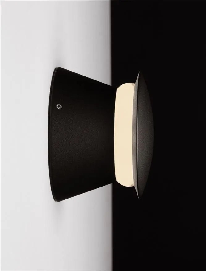 Mini Aplica perete exterior, Protectie IP65, RAY negru