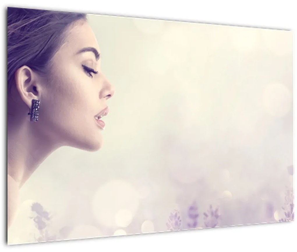 Tablou - Femeia cu lavandă (90x60 cm)