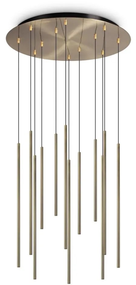 Lustra cu 12 pendule LED design tubular FILO sp12 2700k alama