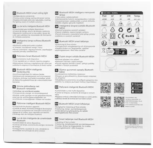 Plafonieră LED RGBW dimabilă Aigostar LED/36W/230V 3000-6500K alb + telecomandă
