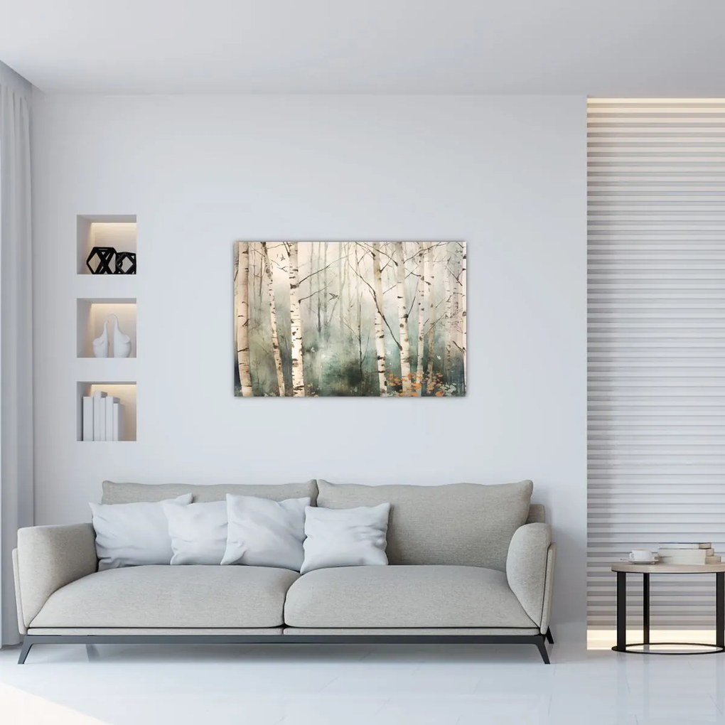 Tablou - Desenarea unui model de pădure (90x60 cm)