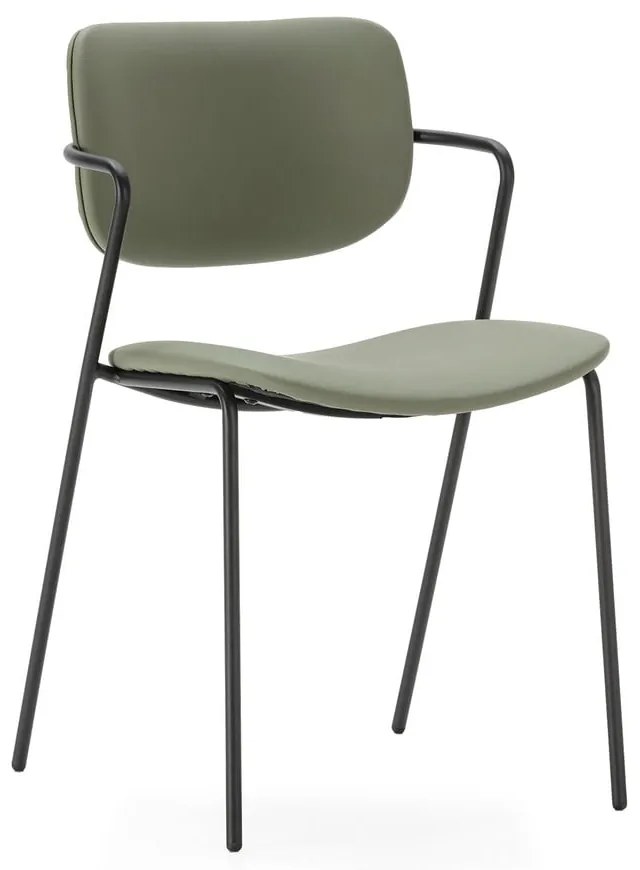 Scaune de dining kaki 2 buc. Maika – Marckeric