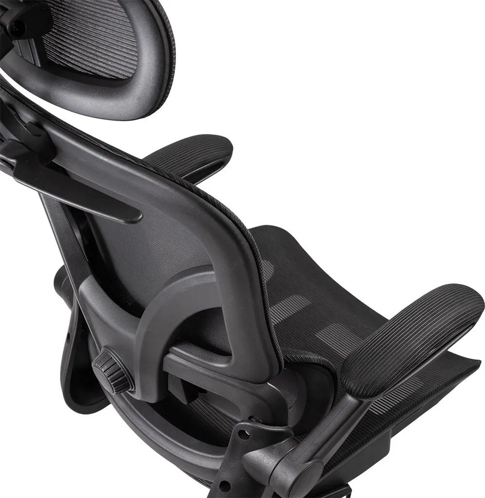 Scaun de birou ergonomic din mesh cu brațe rabatabile OFF 440 negru