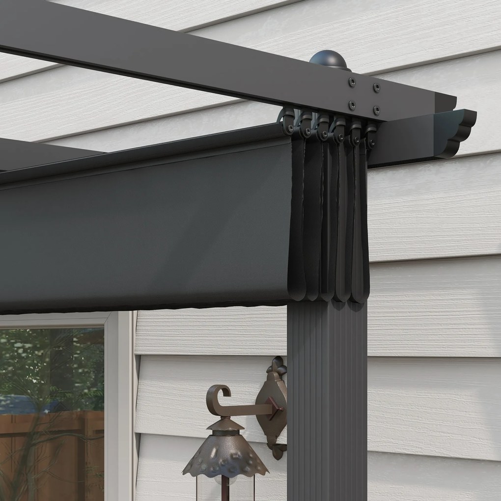 Outsunny Pergola cu Acoperis Retractabil de 3 x 4 (m) | Aosom Romania