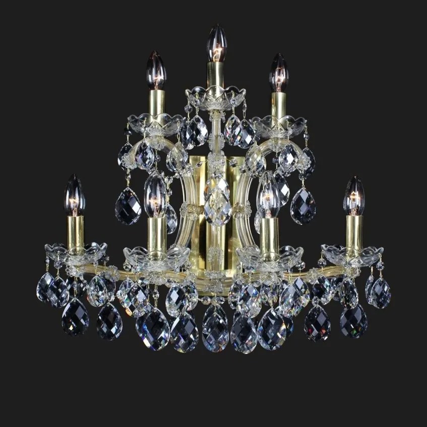 Aplica de perete Maria Theresa cu 7 brate, cristal Bohemia