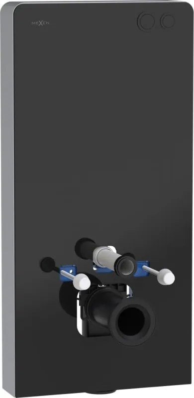 Mexen Tex Air G cadru pneumatic pentru WC, sticlă neagră - 61150A-70