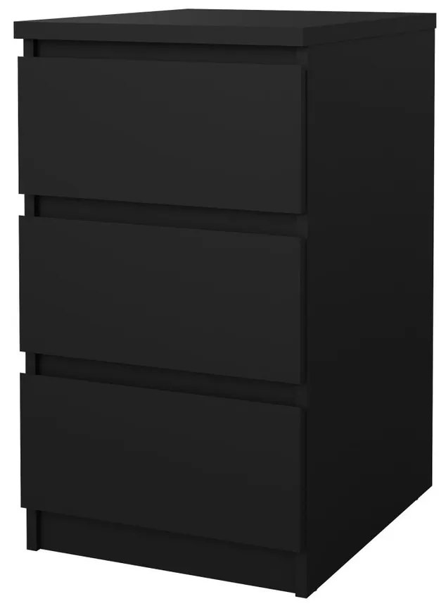 Comodă Simplicity 40 x 50 x 70 cm, negru mat