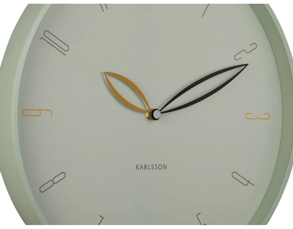 Karlsson 6012GR ceas de perete design verde,diametru 40 cm