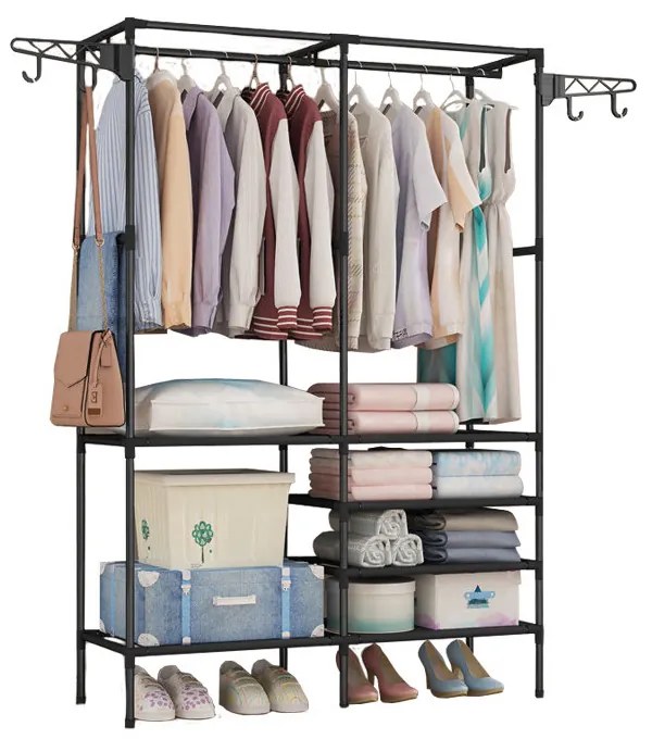 Suport pentru haine LRA-08 negru