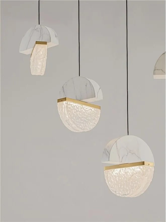 Lustra decorativa liniara cu 5 pendule LED 2700K DORIN