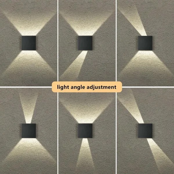 Brilagi - Aplică LED de exterior DOUBLERAY LED/4W/230V neagră IP65