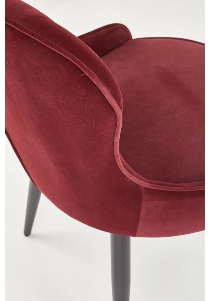 Scaun de bucaterie Rilla, visiniu / negru
