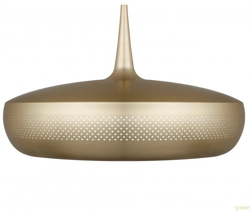 Abajur metalic design retro Clava Dine, Brushed Brass