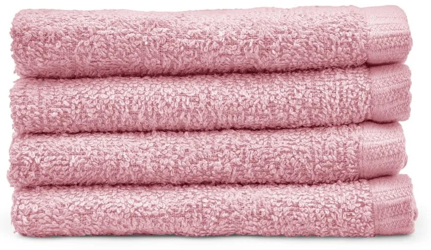 Prosoape roz 4 buc. din bumbac cu uscare rapidă 30x30 cm Quick Dry – Catherine Lansfield