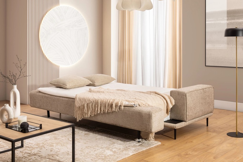 Canapea extensibilă Nicole - țesătură bej Magni 206.03