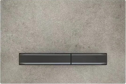 Clapeta de actionare Geberit Sigma50 aspect beton/butoane negru mat