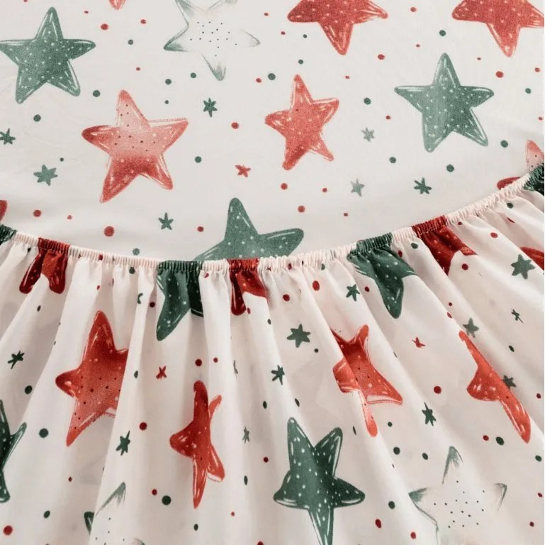 Cearsaf din microfibra COLORFUL STARS colorat 90x200 cm
