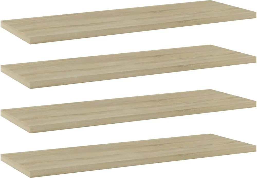 vidaXL Plăci bibliotecă, stejar sonoma, 4 buc, 60 x 20 x 1,5 cm, PAL