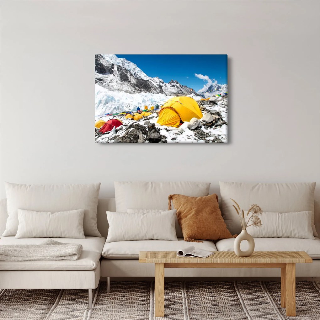 Tablou - Camping la munte (90x60 cm)