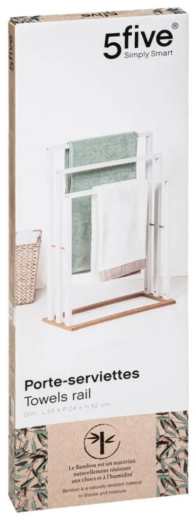 OFERTA Suport alb pentru prosoape KOMO II. calitate