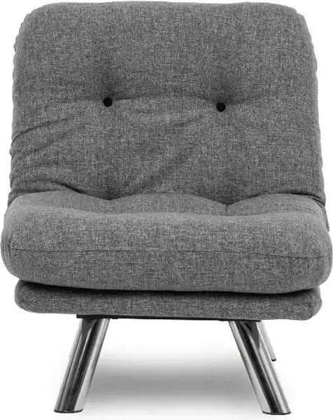 Set canapea extensibila 3 locuri si 1 fotoliu extensibila ,living, 180x110 cm – stofa, gri – Merburn