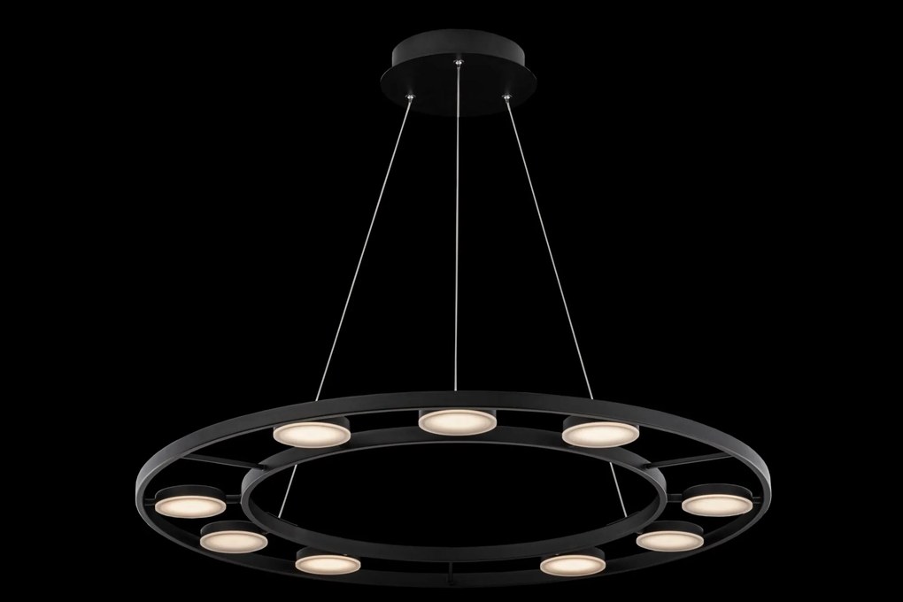 Suspensie Fad Maytoni Led, Negru, MOD070PL-L63B3K, Germania